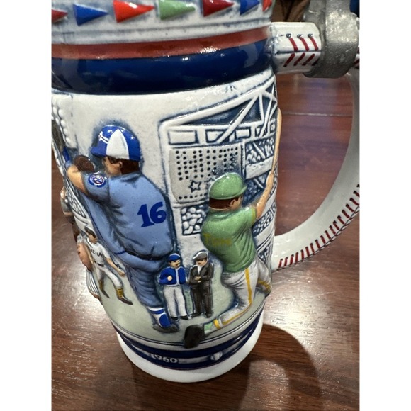 1984 8" Avon Great American Baseball Ceramic Stein In Original Box - Picture 3 of 5